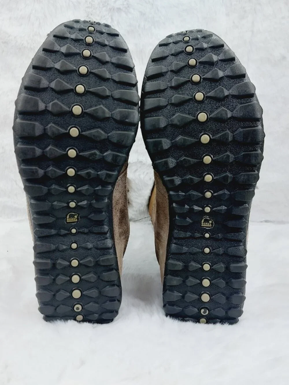 Sorel Women's Taupe Victoria Suede Mid-Calf Classic Winter Snow Boots Size 10